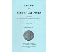 Revue des études grecques (Juillet-Décembre 2006, 119-2)