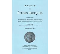 Revue des études grecques Juillet-Décembre 2009, 122-2 - Collectif - Classiques Garnier - broché - Revue