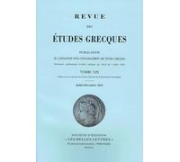 Revue des études grecques (Juillet-Décembre 2012, 125-2)