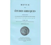 Revue des études grecques (Juillet-Décembre 2013, 126-2)