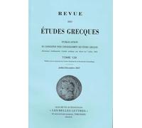 Revue des études grecques (Juillet-Décembre 2015, 128-2)