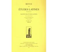Revue des études latines (2020) (2020, 98)