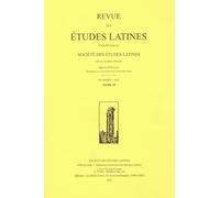 Revue des études latines (2021) (2021, 99)