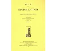 Revue des études latines (2022) (2022, 100)