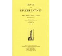 Revue des études latines (2024) (2024, 102)