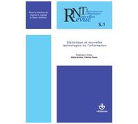 Revue des nouvelles technologies de l'information, n° RNTI-S 1 Statistique et nouvelles technologies de l'information - Djamel A. Zighed - Hermann - broché - Revue