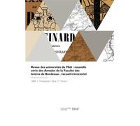 Revue des universités du Midi - Collectif - Hachette Bnf - broché - Livre