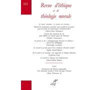Revue d'éthique et de théologie morale 322 Collectif (Auteur)