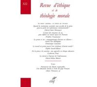 Revue d'éthique et de théologie morale 322 Collectif (Auteur)