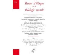 Revue d'éthique et de théologie morale 326 Collectif (Auteur)