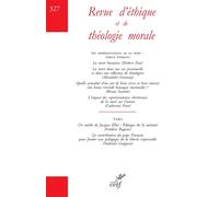 Revue d'éthique et de théologie morale 327 Les représentations de la mort : enjeux éthiques - Collectif - Cerf - broché - Revue