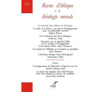 Revue d'ethique et de theologie morale - numero 312 la figure des heros en ethique - Collectif - Cerf - broché - Revue