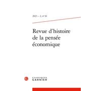 Revue d'histoire de la pensée économique (2023) (2023 - 2, n° 16)