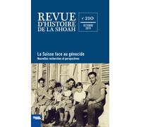 Revue D'histoire De La Shoah N° 210