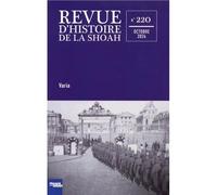Collectif – Revue d'histoire de la Shoah – n°220 : Varia – Broché – Éditions Calmann-Lévy