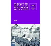 Revue d'histoire de la shoah - n°220 Varia - Collectif - Memorial De La Shoah - broché - Revue