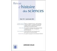 Revue d'histoire des sciences 78-1 1/2025