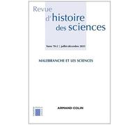 Revue D'histoire Des Sciences 78-2 2/2025 - Varia