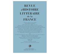 Revue d'Histoire littéraire de la France (1 - 2026, 126e année, n° 1)