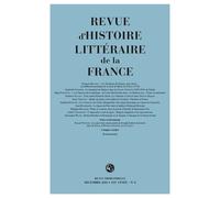 Revue d'Histoire littéraire de la France 121 année 2021 - Emmanuel Bury - Classiques Garnier - broché - Revue
