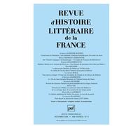 Revue d'histoire littéraire de la France 2006 - n° 4 Tome 06 -4 - Collectif - Puf - broché - Revue