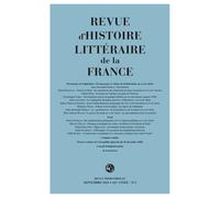 Revue d'Histoire littéraire de la France (3 - 2021, 121e année, n° 3)