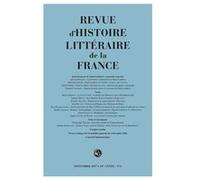 Revue d'Histoire littéraire de la France Alain Genetiot (Direction), Collectif (Auteur)