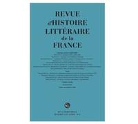 Revue d'Histoire littéraire de la France Alain Genetiot (Direction), Collectif (Auteur)