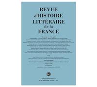 Revue d'Histoire littéraire de la France - Emmanuel Bury - Classiques Garnier - broché - Revue