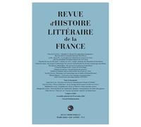 Revue d'Histoire littéraire de la France - Emmanuel Bury - Classiques Garnier - broché - Revue