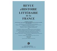 Revue d'Histoire littéraire de la France - Emmanuel Bury - Classiques Garnier - broché - Revue