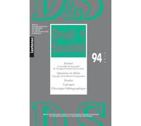 Revue droit et societe n 94 - 2016 L'actualité de la pensée de georges gurvitch sur le droit - Collectif - Lgdj - broché - Revue