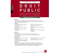 Revue du Droit Public 01/2026