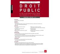 Revue du Droit Public 02/2025