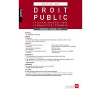 Revue du Droit Public 02/2025 Et de la science politique en France et à l'étranger - Collectif - Lgdj - broché - Revue