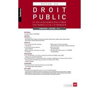 Revue Du Droit Public 02/2025 - Vol02 - Et De La Science Politique En France Et A L'etranger