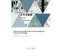 Revue du droit public et de la science politique en France et à l'étranger - Gaston Jèze - Hachette Bnf - broché - Livre
