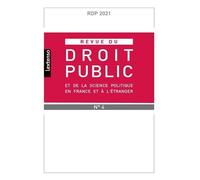 Revue du droit public et de la science politique en France et à l'étranger N°4-2021 - Collectif - Lgdj - broché - Revue
