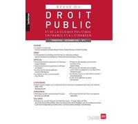 Revue du droit public et de la science politique en France et à l'étranger N°4-2024