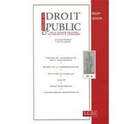 Revue du droit public n 2 2005 Collectif (Auteur)