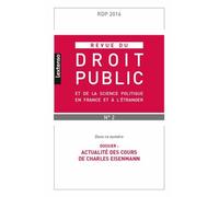 Revue Du Droit Public N° 2/2016
