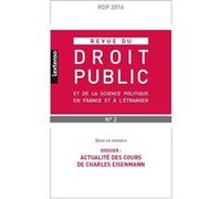 Revue du droit public n 2 2016 Collectif (Auteur)