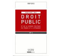 Revue Du Droit Public N° 3, 2012