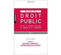 Revue du droit public n 3 2016
