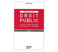 Revue du droit public n 4 2015
