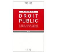 Revue du droit public n 5 2007 Collectif (Auteur)