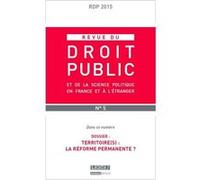 Revue du droit public n 5 2015 Collectif (Auteur)