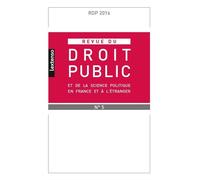Revue du droit public n 5 2016 Septembre-Octobre 2016 - Collectif - Lgdj - broché - Revue