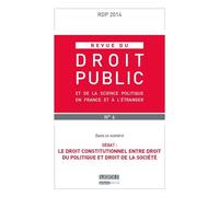 Revue du droit public n 6 2014 Edition 2014 - Collectif - Lgdj - broché - Revue