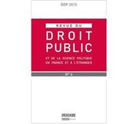 Revue du droit public n 6 2015 Collectif (Auteur)